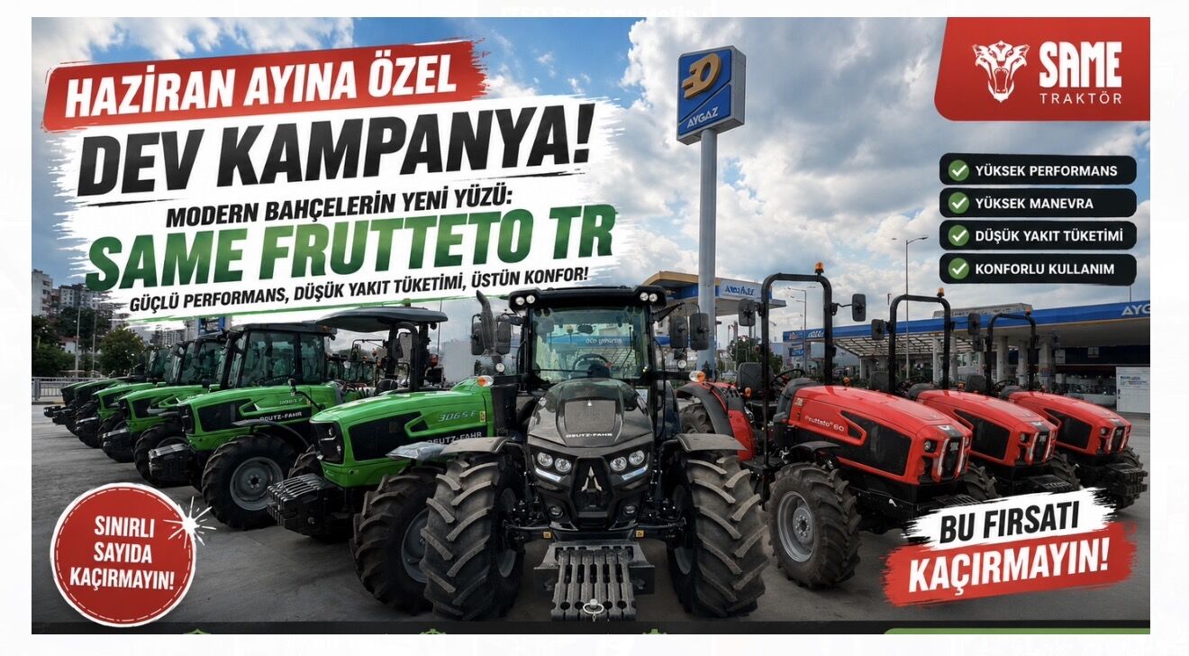 DEMTRAK DEMİRELLER A.Ş.’DEN  HAZİRAN AYINA ÖZEL DEV KAMPANYA MODERN BAHÇELERİN YENİ YÜZÜ: SAME FRUTTETO TR