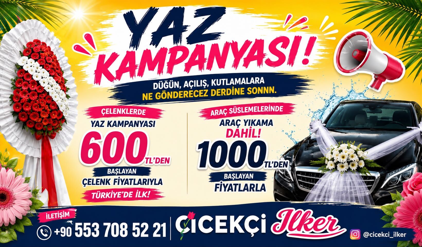 Çiçekçi İlker’den Yaz Kampanyası