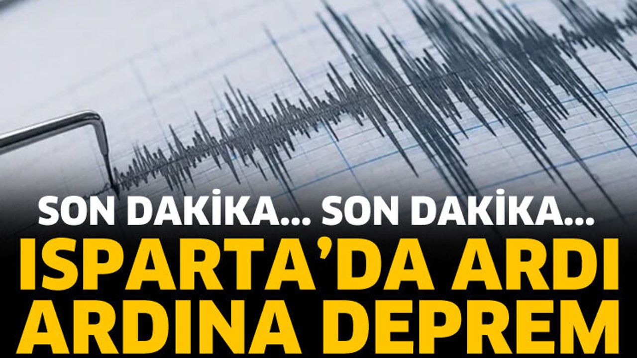 Isparta'da deprem