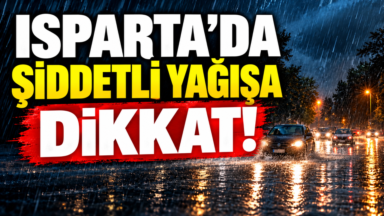 Isparta’da şiddetli Yağışa Dikkat: Sel Ve Su Baskınlarına Karşı Tedbirli Olun
