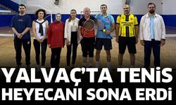 Yalvaç’ta tenis heyecanı sona erdi