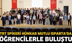 TRT Spikeri Hünkar Mutlu Isparta'da öğrencilerle buluştu