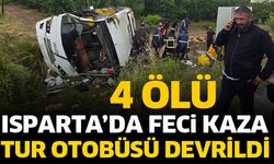 Isparta'da otobüs devrildi! Ölü ve Yaralılar Var