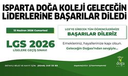 Isparta Doğa Koleji geleceğin liderlerine başarılar diledi