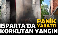 Isparta’da Çatı Yangını Korkuttu