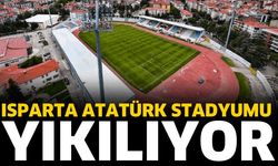 Isparta Atatürk Stadyumu yıkılıyor