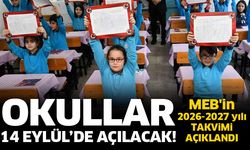 Okullar 14 Eylül’de açılacak!