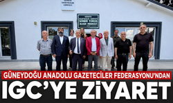 GÜNEYDOĞU ANADOLU GAZETECİLER FEDERASYONU’NDAN IGC’YE ZİYARET
