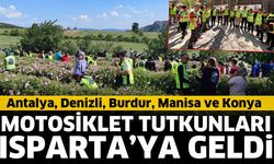 Motosiklet tutkunları Isparta'da bir araya geldi