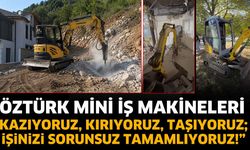 Öztürk Mini İş Makineleri hizmetinizde