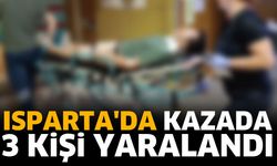 Isparta'da kazada 3 kişi yaralandı