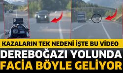 Dereboğazı yolunda facia böyle geliyor