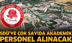 SDÜ Akademik Personel Alım İlanı Yayınladı