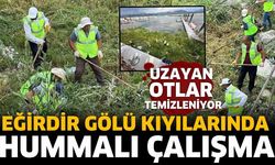 Eğirdir Gölü Kıyılarında Yoğun Mesai