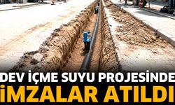 Dev içme suyu projesinde imzalar atıldı