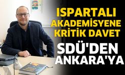 Ispartalı Akademisyene Kritik Davet