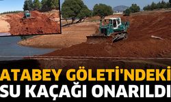 Atabey Gölet'indeki Su Kaçağı Onarıldı