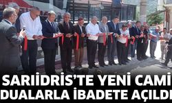 Sarıidris’te Yeni Cami Dualarla İbadete Açıldı