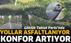 Gölcük Tabiat Parkı’nda yollar asfaltlanıyor, konfor artıyor