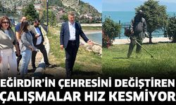 Eğirdir'in çehresini değiştiren çalışmalar hız kesmiyor