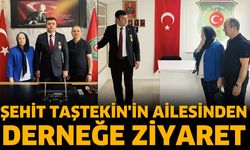 Şehit Binbaşı Sinan Taştekin'in ailesinden derneğe ziyaret