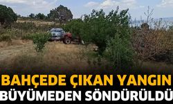 Bahçede Çıkan Yangın Büyümeden Söndürüldü