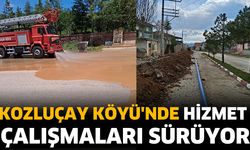 Kozluçay Köyü'nde hizmet çalışmaları sürüyor