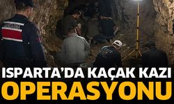 Isparta’da kaçak kazı operasyonu