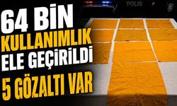 Isparta'da operasyon! 64 Bin kullanımlık ele geçirildi