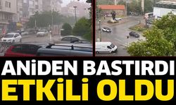 Isparta'da sağanak yağış etkili oldu