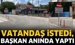 Vatandaşın talebine anında çözüm