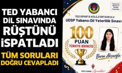 TED Yabancı Dil Sınavında rüştünü ispatladı