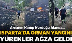 Isparta’da orman yangın! Yürekler ağza geldi