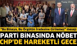 Görevi feshedilen yönetim parti binasında nöbete başladı