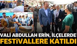 Vali Erin ilçelerde festivallere katıldı