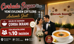 Çorbada Şayan’dan Yeni Evlenen Çiftlere Anlamlı Jest Gelin ve Damada Çorba İkramı, Tüm Misafirlere Yüzde 10 İndirim