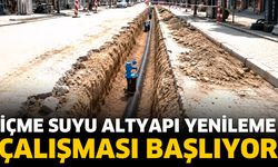 İçme Suyu altyapı yenileme çalışması başlıyor