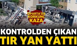 Isparta'da Tır Kazası Paniği