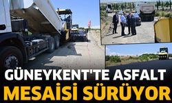 Güneykent'te Asfalt Mesaisi Sürüyor