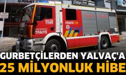 Gurbetçilerden Yalvaç'a 25 milyonluk hibe