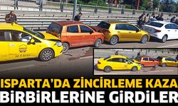 Isparta'da 4 Aracın Karıştığı Zincirleme Kaza