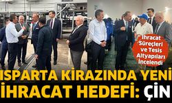 Isparta kirazı Çin'e hazırlanıyor