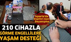 Isparta'da görme engelli vatandaşlara destek