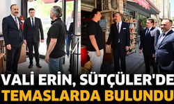 Vali Erin, Sütçüler'de temaslarda bulundu