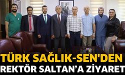 Türk Sağlık-Sen Isparta Şubesi’nden SDÜ Rektörü Mehmet Saltan’a Ziyaret