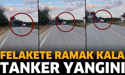 Felakete ramak kala! Tanker yangnı