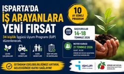 Isparta'da 34 Kişiye İş Fırsatı