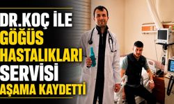 Dr.Koç ile Göğüs Hastalıkları Servisi aşama kaydetti