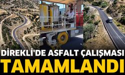 Direkli'de asfalt çalışması tamamlandı