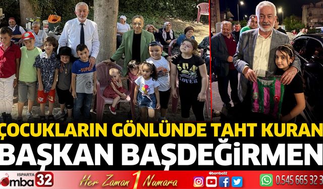 Çocukların gönlünde taht kuran başkan